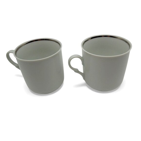 House of GOEBEL Silver Anniversary Audrey Walters Porcelain Mug Set 1970s VTG - Picture 5 of 10